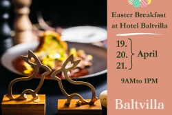 Holiday and travel offers 17.04.2025 - 23.04.2025 Easter Breakfast at Hotel Baltvilla! 🌞 Baltvilla
